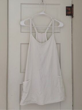 Free People Cream Slip Dress with Pockets